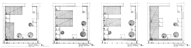 SAS House, Room 606, Copenhagen 11_Arne Jacobsen sketch plans